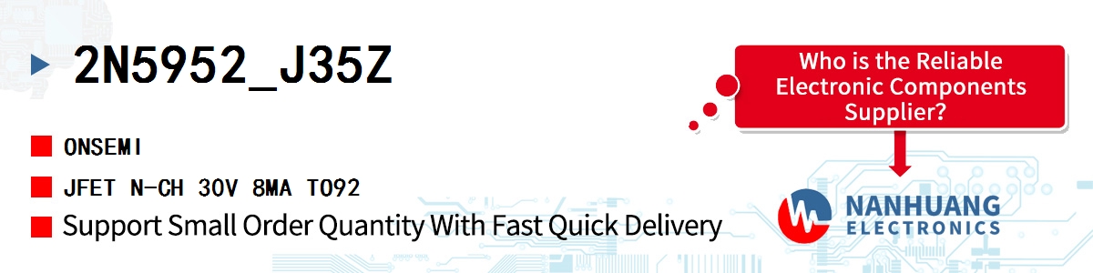 2N5952_J35Z onsemi JFET N-CH 30V 8MA TO92