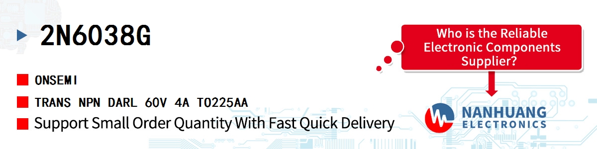 2N6038G onsemi TRANS NPN DARL 60V 4A TO225AA
