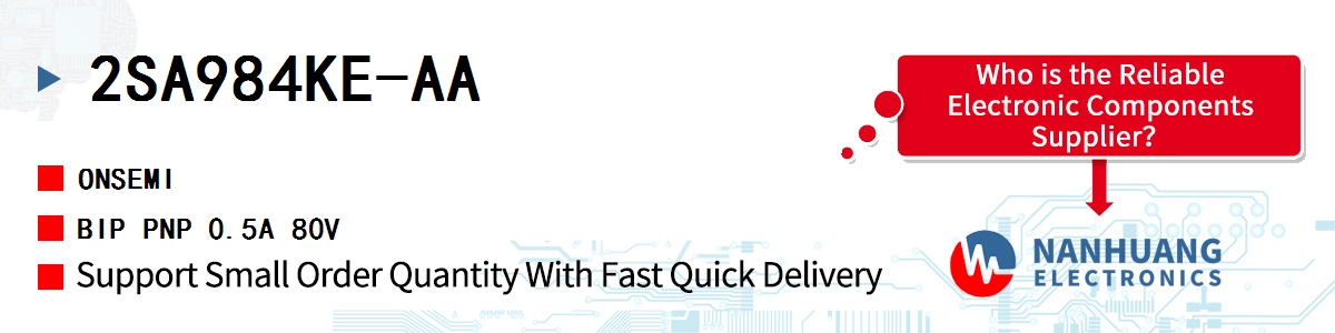 2SA984KE-AA onsemi BIP PNP 0.5A 80V