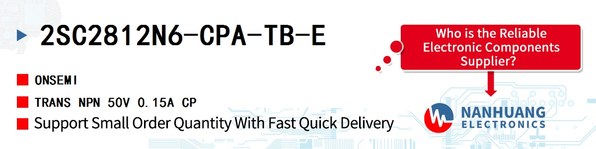 2SC2812N6-CPA-TB-E onsemi TRANS NPN 50V 0.15A CP