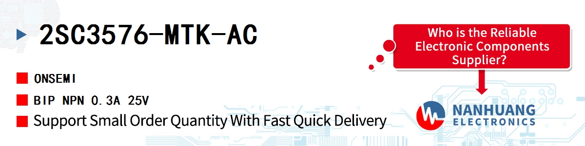 2SC3576-MTK-AC onsemi BIP NPN 0.3A 25V