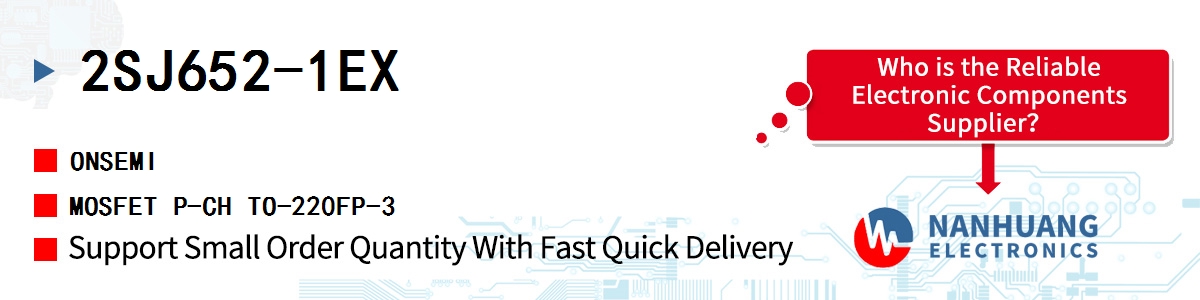 2SJ652-1EX onsemi MOSFET P-CH TO-220FP-3