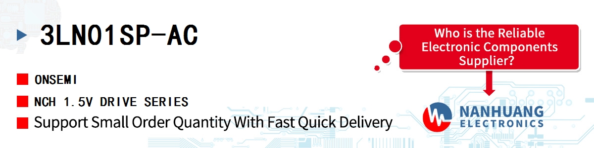 3LN01SP-AC onsemi NCH 1.5V DRIVE SERIES