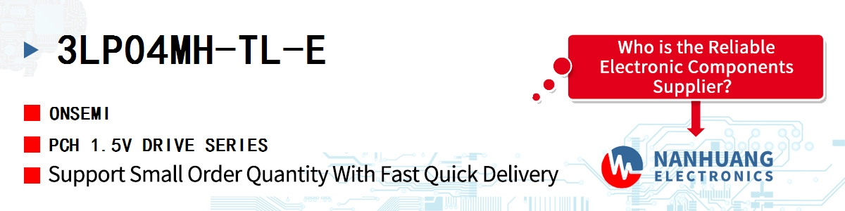 3LP04MH-TL-E onsemi PCH 1.5V DRIVE SERIES