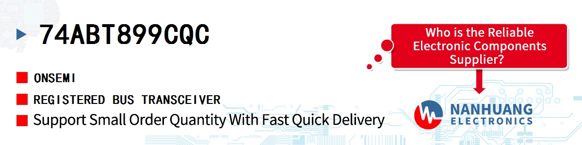 74ABT899CQC onsemi REGISTERED BUS TRANSCEIVER