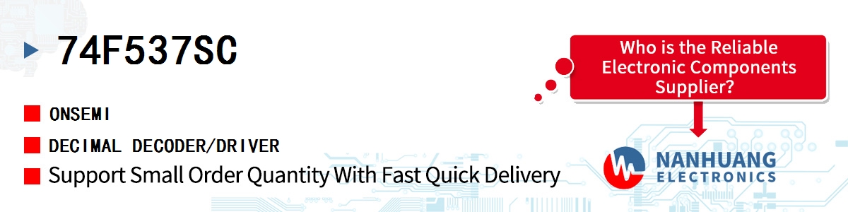 74F537SC onsemi DECIMAL DECODER/DRIVER