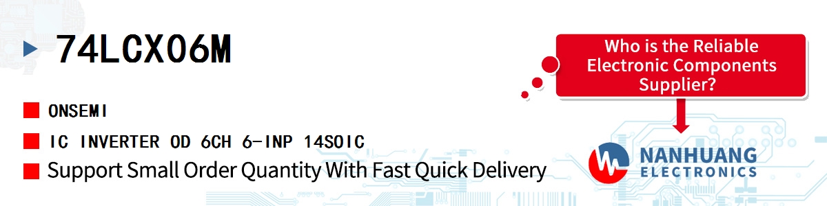 74LCX06M onsemi IC INVERTER OD 6CH 6-INP 14SOIC
