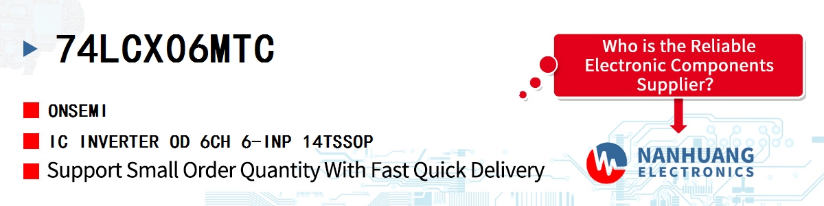 74LCX06MTC onsemi IC INVERTER OD 6CH 6-INP 14TSSOP