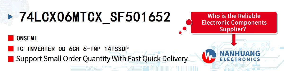 74LCX06MTCX_SF501652 onsemi IC INVERTER OD 6CH 6-INP 14TSSOP
