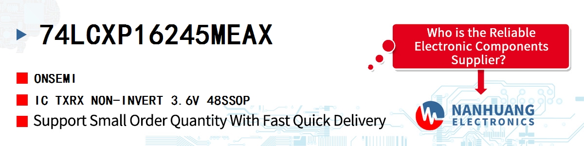 74LCXP16245MEAX onsemi IC TXRX NON-INVERT 3.6V 48SSOP