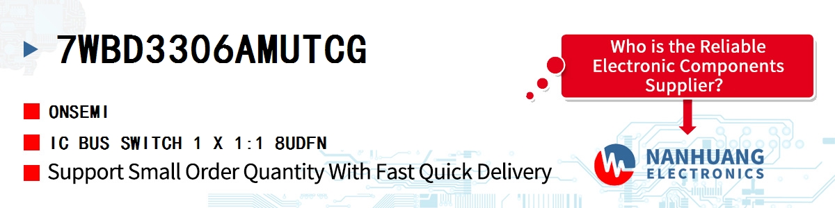 7WBD3306AMUTCG onsemi IC BUS SWITCH 1 X 1:1 8UDFN