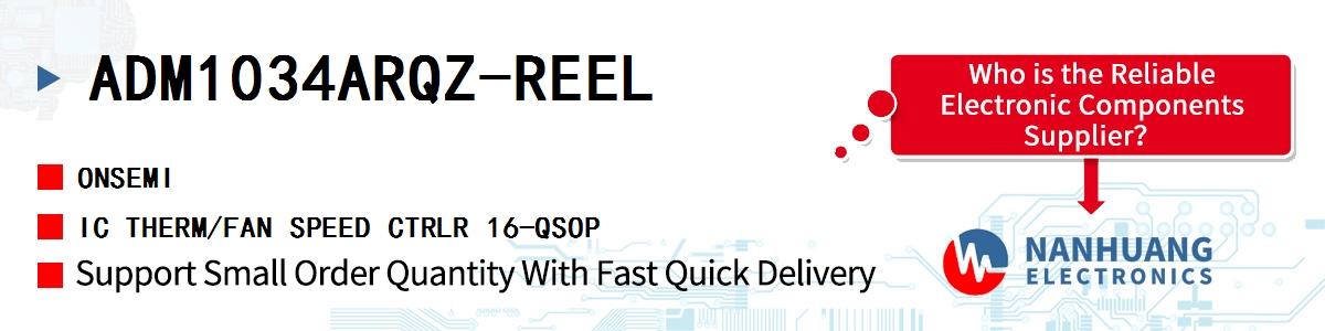 ADM1034ARQZ-REEL onsemi IC THERM/FAN SPEED CTRLR 16-QSOP