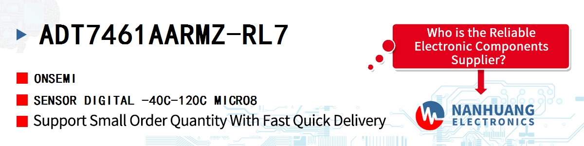 ADT7461AARMZ-RL7 onsemi SENSOR DIGITAL -40C-120C MICRO8