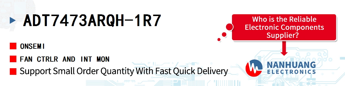 ADT7473ARQH-1R7 onsemi FAN CTRLR AND INT MON