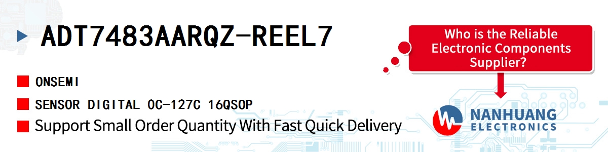 ADT7483AARQZ-REEL7 onsemi SENSOR DIGITAL 0C-127C 16QSOP