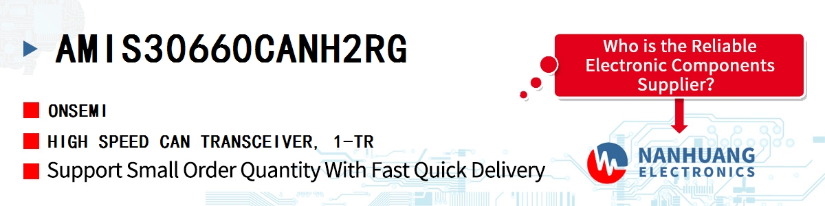 AMIS30660CANH2RG onsemi HIGH SPEED CAN TRANSCEIVER, 1-TR