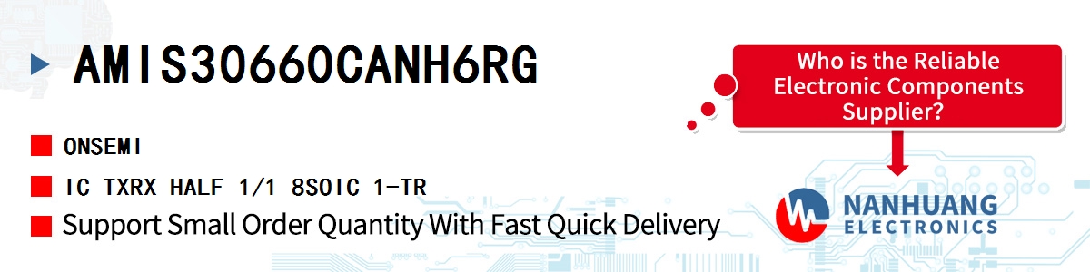 AMIS30660CANH6RG onsemi IC TXRX HALF 1/1 8SOIC 1-TR