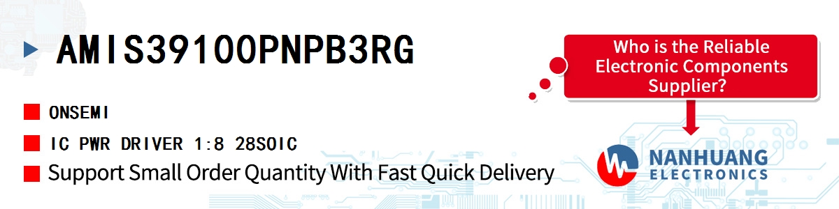 AMIS39100PNPB3RG onsemi IC PWR DRIVER 1:8 28SOIC