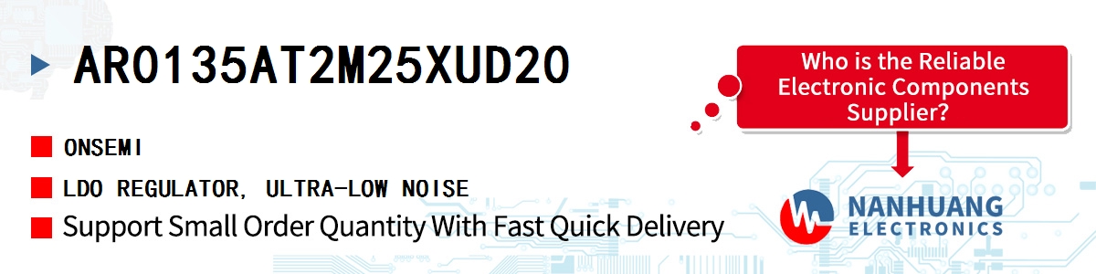AR0135AT2M25XUD20 onsemi LDO REGULATOR, ULTRA-LOW NOISE