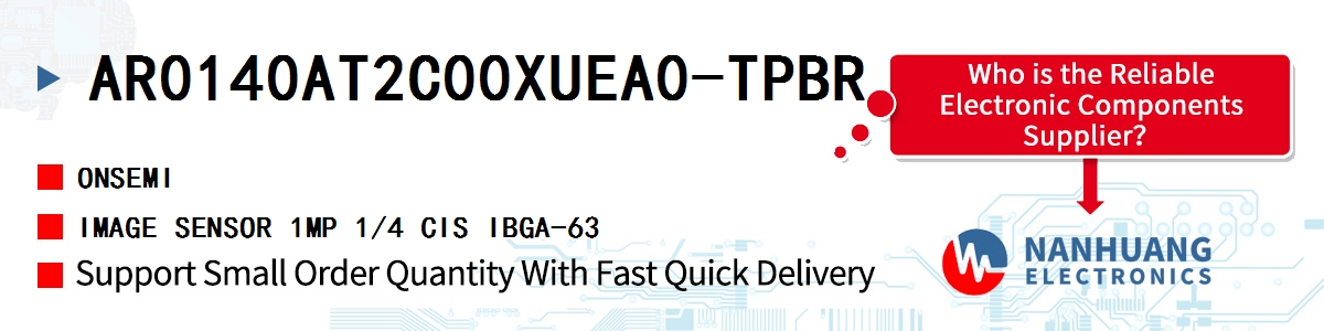 AR0140AT2C00XUEA0-TPBR onsemi IMAGE SENSOR 1MP 1/4 CIS IBGA-63