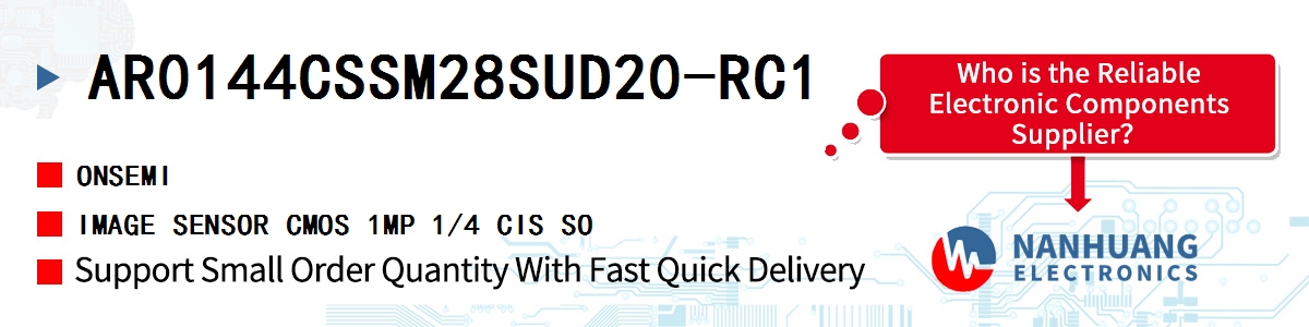 AR0144CSSM28SUD20-RC1 onsemi IMAGE SENSOR CMOS 1MP 1/4 CIS SO