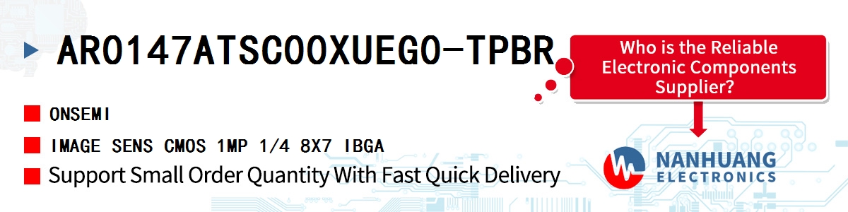 AR0147ATSC00XUEG0-TPBR onsemi IMAGE SENS CMOS 1MP 1/4 8X7 IBGA