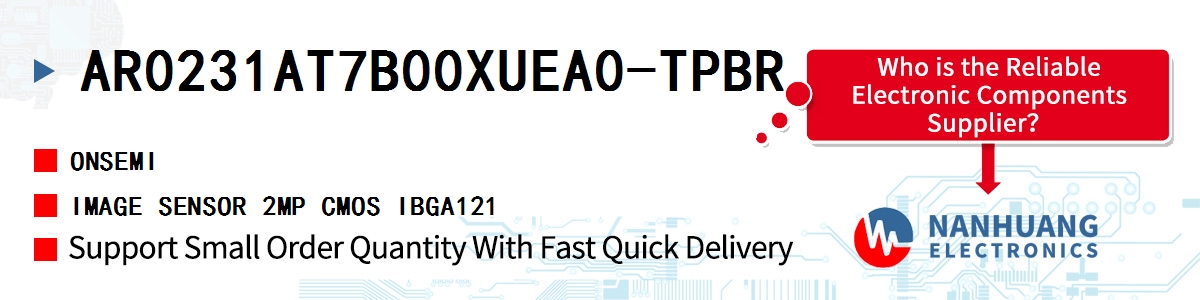 AR0231AT7B00XUEA0-TPBR onsemi IMAGE SENSOR 2MP CMOS IBGA121