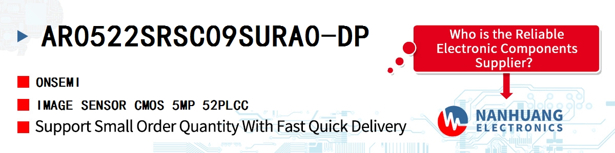 AR0522SRSC09SURA0-DP onsemi IMAGE SENSOR CMOS 5MP 52PLCC