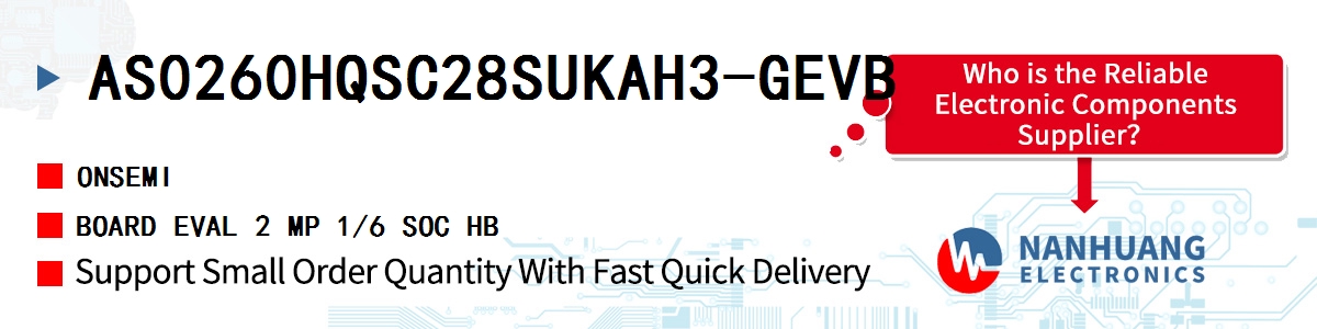 AS0260HQSC28SUKAH3-GEVB onsemi BOARD EVAL 2 MP 1/6 SOC HB
