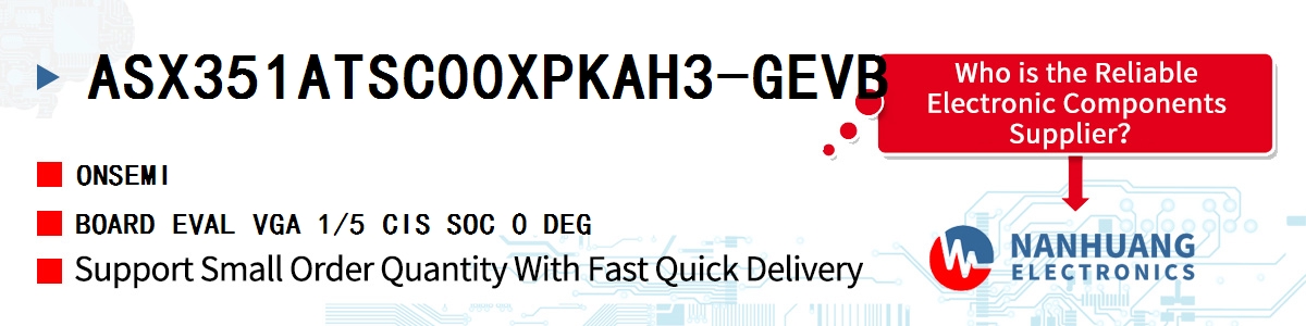 ASX351ATSC00XPKAH3-GEVB onsemi BOARD EVAL VGA 1/5 CIS SOC 0 DEG