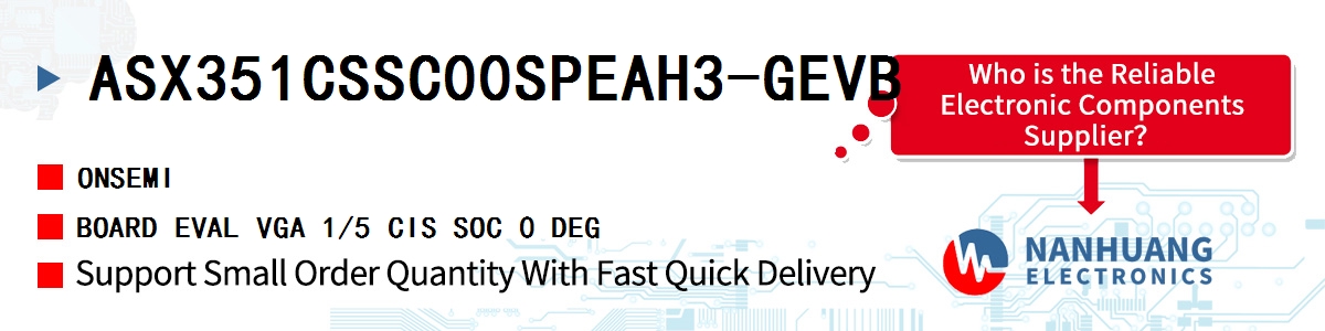 ASX351CSSC00SPEAH3-GEVB onsemi BOARD EVAL VGA 1/5 CIS SOC 0 DEG