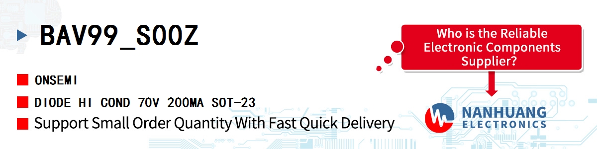 BAV99_S00Z onsemi DIODE HI COND 70V 200MA SOT-23