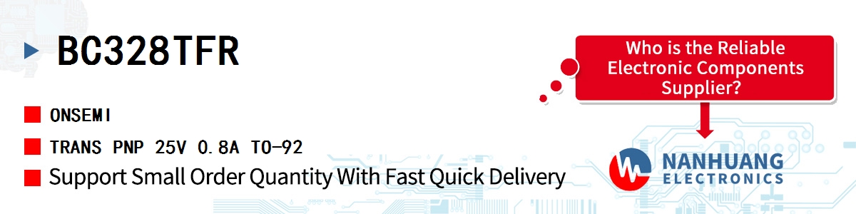 BC328TFR onsemi TRANS PNP 25V 0.8A TO-92