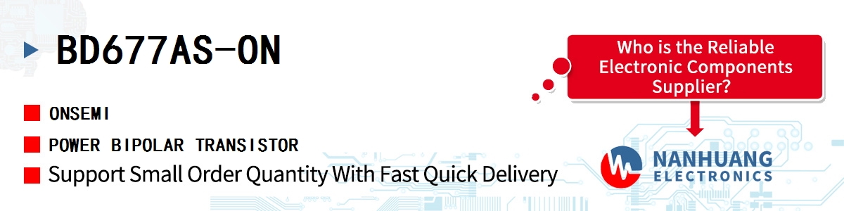 BD677AS-ON onsemi POWER BIPOLAR TRANSISTOR