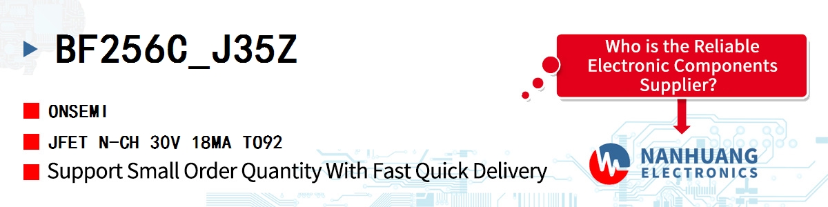 BF256C_J35Z onsemi JFET N-CH 30V 18MA TO92