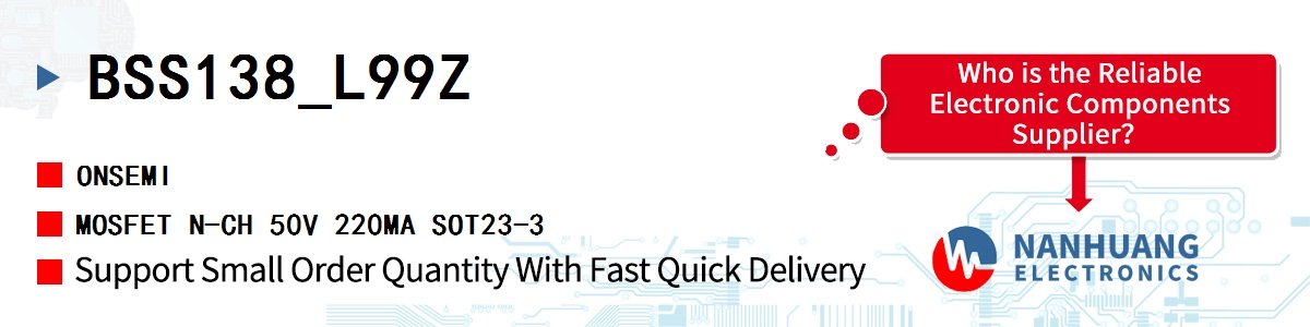 BSS138_L99Z onsemi MOSFET N-CH 50V 220MA SOT23-3