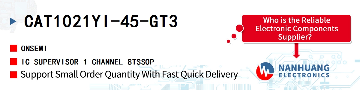 CAT1021YI-45-GT3 onsemi IC SUPERVISOR 1 CHANNEL 8TSSOP