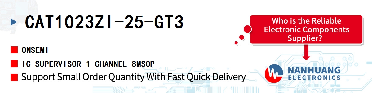 CAT1023ZI-25-GT3 onsemi IC SUPERVISOR 1 CHANNEL 8MSOP