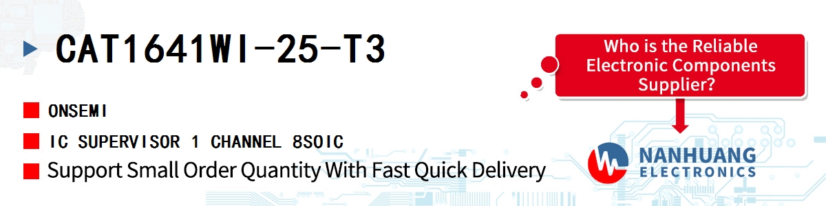 CAT1641WI-25-T3 onsemi IC SUPERVISOR 1 CHANNEL 8SOIC