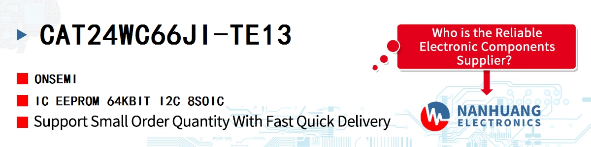 CAT24WC66JI-TE13 onsemi IC EEPROM 64KBIT I2C 8SOIC