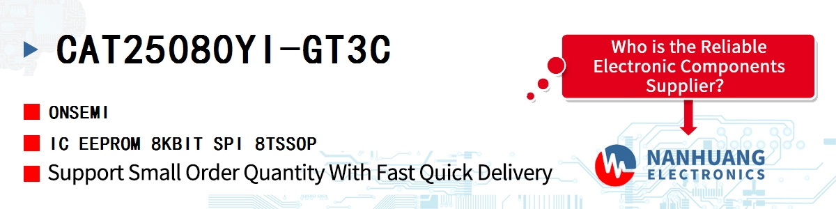 CAT25080YI-GT3C onsemi IC EEPROM 8KBIT SPI 8TSSOP