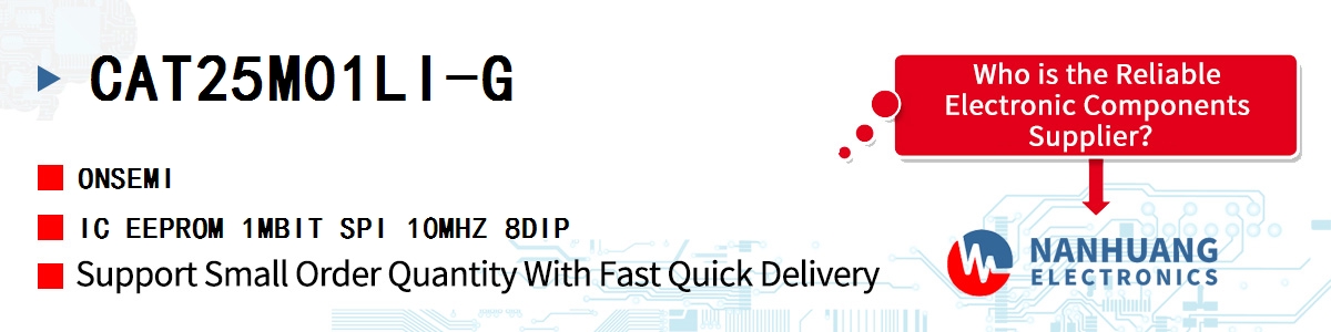 CAT25M01LI-G onsemi IC EEPROM 1MBIT SPI 10MHZ 8DIP