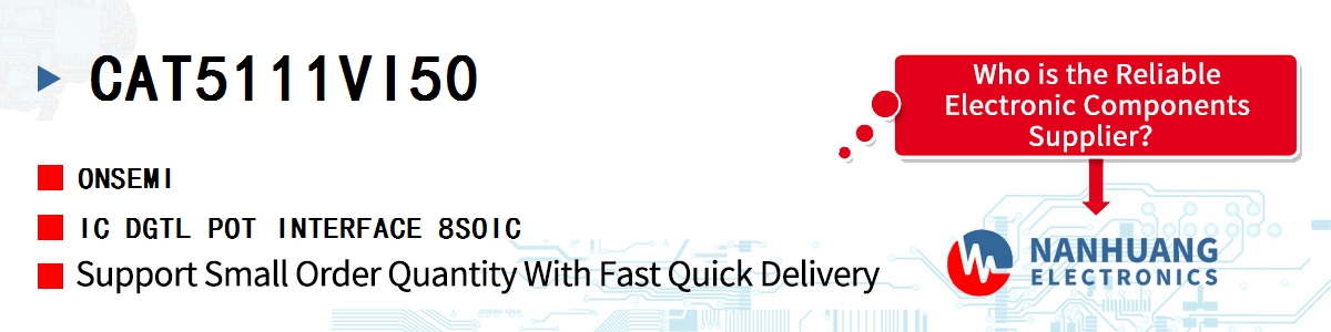 CAT5111VI50 onsemi IC DGTL POT INTERFACE 8SOIC
