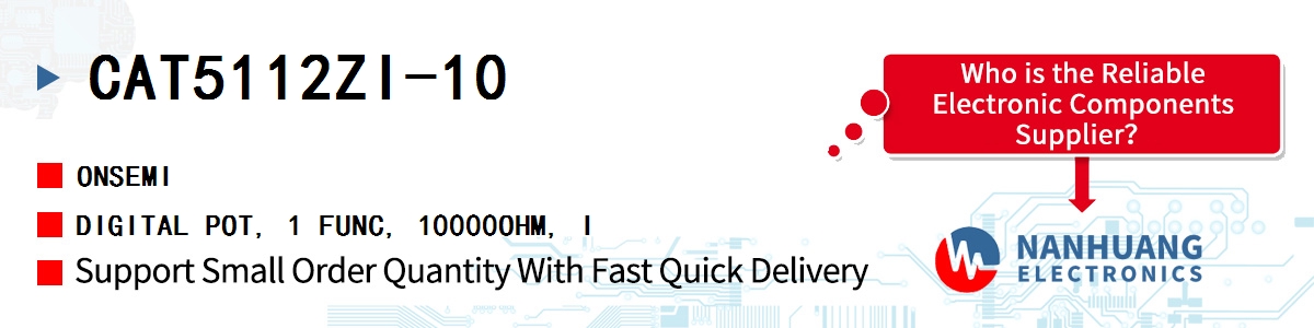 CAT5112ZI-10 onsemi DIGITAL POT, 1 FUNC, 10000OHM, I