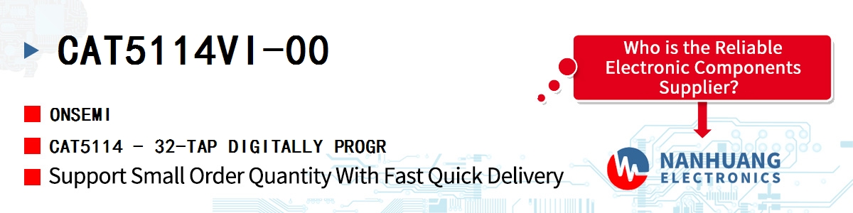 CAT5114VI-00 onsemi CAT5114 - 32-TAP DIGITALLY PROGR