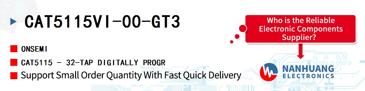 CAT5115VI-00-GT3 onsemi CAT5115 - 32-TAP DIGITALLY PROGR
