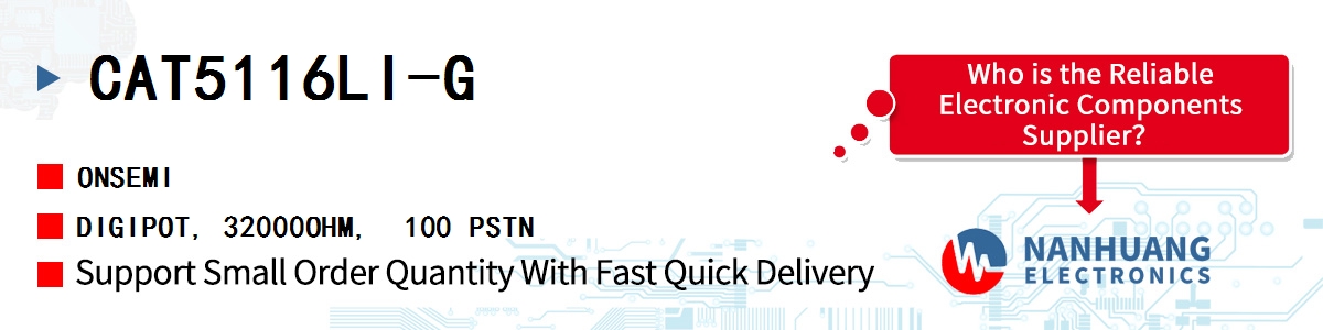 CAT5116LI-G onsemi DIGIPOT, 32000OHM,  100 PSTN
