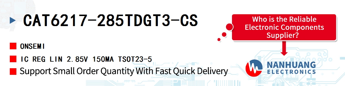 CAT6217-285TDGT3-CS onsemi IC REG LIN 2.85V 150MA TSOT23-5