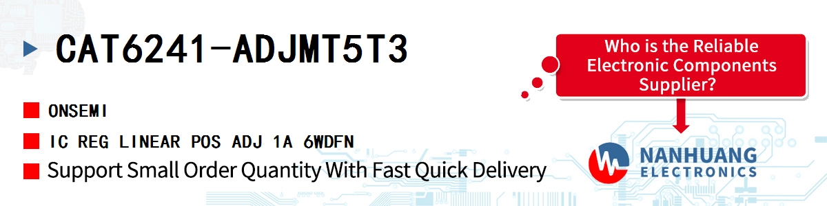 CAT6241-ADJMT5T3 onsemi IC REG LINEAR POS ADJ 1A 6WDFN