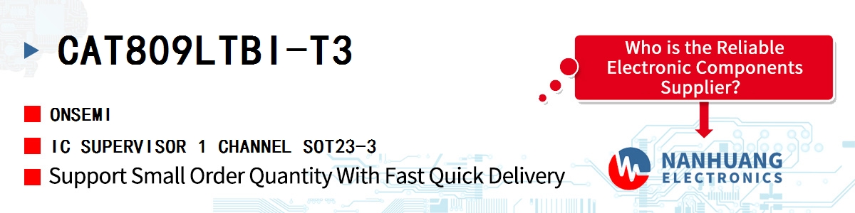 CAT809LTBI-T3 onsemi IC SUPERVISOR 1 CHANNEL SOT23-3